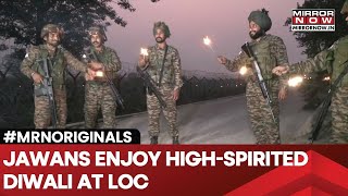 Diwali 2024  Indian Army Jawans Celebrate Diwali With Songs Dance And Diyas At LoC  WATCH [upl. by Enylhsa]