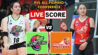 NXLED Chameleons vs PLDT High Speed Hitters  PVL AllFilipino Conference LIVE Score [upl. by Bara]