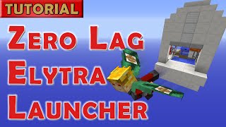 Minecraft Tutorial Elytra Launcher with Zero Lag [upl. by Mehalek]