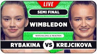 RYBAKINA vs KREJCIKOVA •• Wimbledon 2024 Semi Final •• LIVE Tennis Talk Watchalong [upl. by Ayahc986]