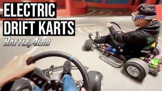 Drifting Battle Aero Electric Drift Karts in DTLA [upl. by Mcdermott611]