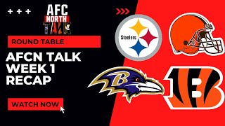 AFC North Talk  Week 1 Recap Power Shifts amp Surprises [upl. by Chancelor]