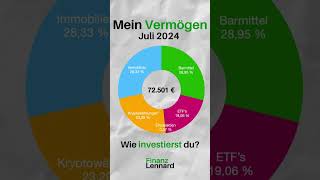 Mein Vermögen im Juli 2024 📈💸 [upl. by Dnomzed790]