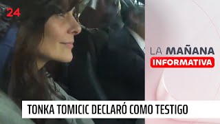 Tonka Tomicic declaró por cerca de dos horas como testigo en Caso Audio  24 Horas TVN Chile [upl. by Ahseiat660]