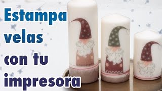 Cómo estampar velas con cualquier dibujo para ocasiones especiales [upl. by Seroka725]