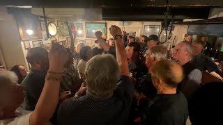 Sea shanties with Cadgwith Singers at the Cadgwith Cove Inn [upl. by Skyler562]