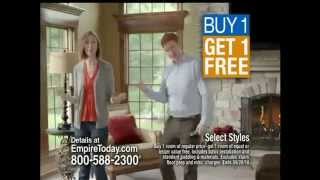 TV Spot  Empire Today  Buy 1 Get 1 Free Sale  August 2014  Empire Today [upl. by Nniuq493]