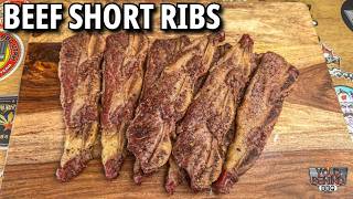 Beef Short Ribs on a Pellet Grill  Quick Recipe [upl. by Enait]