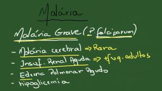 Malária  Resumo  Parasitologia [upl. by Arutek]