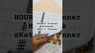 HOURLY Planner Notebook katsplannerbycatianalugo4985 hourlyplanner handmade smallbusiness [upl. by Eleanore]