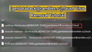 How to Remove getdatabackramblerrufaust Virus amp Recover Files [upl. by Zea]