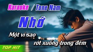 Nhớ Mỹ Tâm Karaoke Tone Nam  Nhạc Sống Dễ Hát TOP HIT KARAOKE [upl. by Edals]