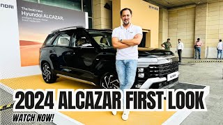 2024 Hyundai Alcazar First Look  Pilot On Wheels [upl. by Nylrats]