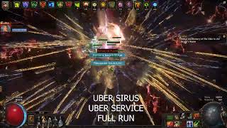 325 Settlers league Shrapnel ballista Deadeye showcase Uber Sirus [upl. by Modie]