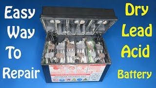 Easy way to repair 12v lead acid battery step by step  Awesome project that can help you [upl. by Eelrehpotsirhc593]