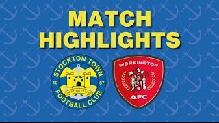 HIGHLIGHTS  Stockton Town 50 Workington AFC [upl. by Forrest]