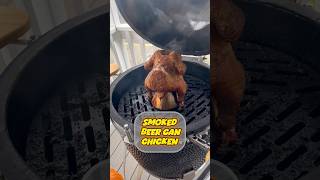 Smoked Beer Can Chicken with caramelized onion butter rub and applewood for perfect flavor 🍗🍺🔥 [upl. by Eugene]