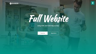 How To Make Website Using HTML CSS  Create Complete Responsive Website Step by Step [upl. by Enatan]