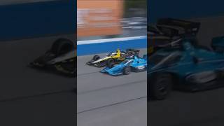 As dramatic as it gets 😳 indycar racing scottmclaughlin coltonherta milwaukee [upl. by Kiker688]