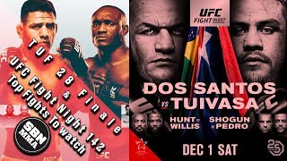 TUF 28 Finale UFC Fight Night 142  Top Fights To Watch [upl. by Htehpaj852]