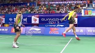 TAhmadLNatsir v Zhang NZhao YLXDSF Wang Lao Ji BWF World Champ2013 [upl. by Odnumyar]