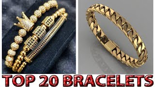 TOP 10 LATEST GOLD BRACELET DESIGNS 2019 FOR MEN [upl. by Yasu277]