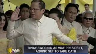 President noynoy takes oath [upl. by Fronniah898]