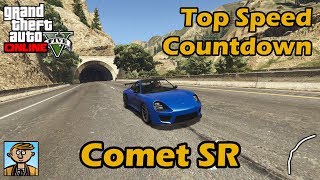 Fastest Sports Cars Comet SR  GTA 5 Best Fully Upgraded Cars Top Speed Countdown [upl. by Aiset524]