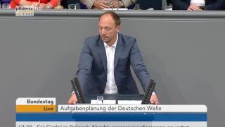 Schutz von JournalistenPlanung Deutsche Welle Debatte im Bundestag vom 23062017 [upl. by Tybie]