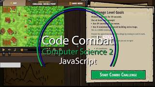 CodeCombat Middle Point Concept Challenge JavaScript Computer Science 2 [upl. by Ahsek]