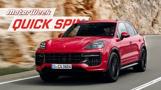 2025 Porsche Cayenne GTS  MotorWeek Quick Spin [upl. by Arihday901]