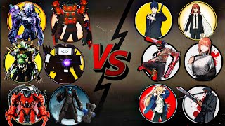 Skibidi Toilet  Titan TV Man Team Vs Chainsaw Man Katana Man Makima and Others  Most Epic Video [upl. by Lytton773]