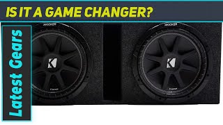 Kicker Comp Dual 12quot Vented Subwoofer Box Loaded Enclosure 10C124 Unboxed amp Tested [upl. by Enialb]