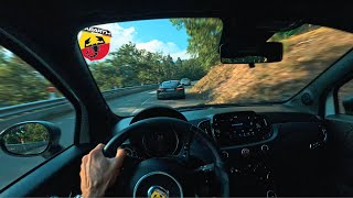 Can an ABARTH Competizione keep up with real sportscars POV Chasing an FType V6 amp BMW M2 [upl. by Efi]