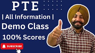 PTE Demo class all information regarding pte what is PTE  Gurwinder Sir [upl. by Nahttam]