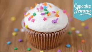 The Perfect Vanilla Cupcake Recipe  Cupcake Jemma [upl. by Lutim]