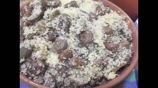 Couscous aux fèves plat Algérien rapide et facile  سكس بالفول سريع وسهل [upl. by Auqemahs]