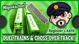 Beginners KATO NGauge Railway  Duel Trains amp Cross Over Track [upl. by Kimmel]