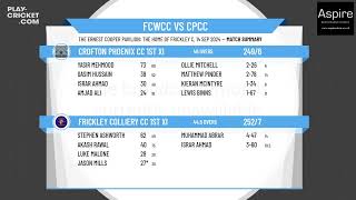 Frickley Colliery CC 1st XI v Crofton Phoenix CC 1st XI [upl. by Marino]