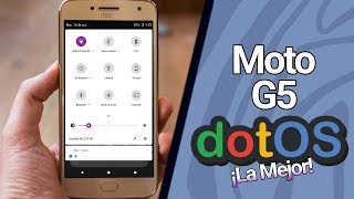 ¡La MEJOR ROM para el MOTO G5  DotOS v25 81 con apariencia de android Pie 90 [upl. by Zevahc862]