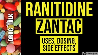 Ranitidine Zantac  Uses Dosing Side Effects [upl. by Anatsirhc]