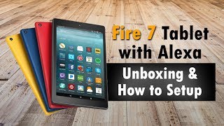 Fire 7 Tablet with Alexa 2017 Unboxing amp How to Setup  H2TechVideos [upl. by Euqinahc]