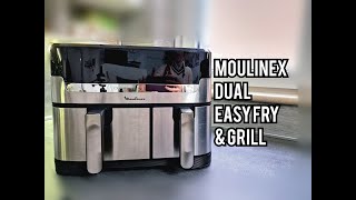 RECENSIONE FRIGGITRICE AD ARIA DUAL EASY FRY amp GRILL MOULINEX [upl. by Dave]