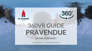 Pravendue piste  La Plagne  MontalbertLongefoy  Full HD360VR [upl. by Fleischer]