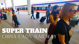 Streaking across Laos on the ChinaLaos Railway [upl. by Ellennaj]