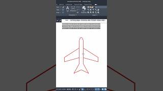 2D drawing of Aeroplane ✈️ Design with AutoCAD aeroplane design drafting [upl. by Atsev897]