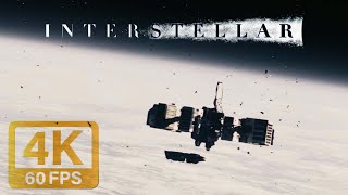 Interstellar Docking Scene in 4k 60FPS OT AI Upscale [upl. by Nairrod662]