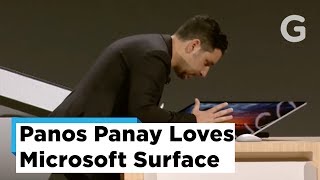 Panos Panay Gets Emotional About Microsoft [upl. by Yrannav]