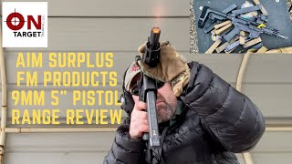 Range Review of the AIM Surplus Foxtrot Mike 5quot AR Pistol [upl. by Woodrow]