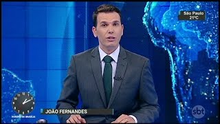 Início do quotSBT Notíciasquot com João Fernandes 16012017 [upl. by Walczak472]